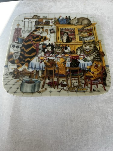 Decorative cat plate - decorative,