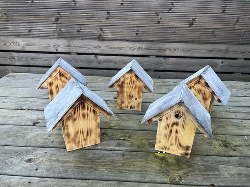 Handmade bird boxes - made, up