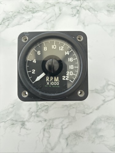 Vintage aircraft tachometer - vintage,