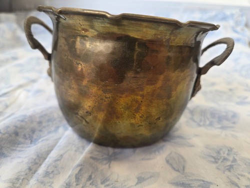Vintage brass planter - vintage, pot