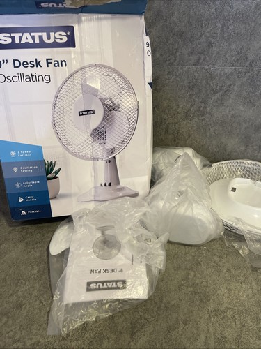 Status desk fan oscillating - status, 9"