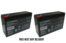 2 X ULTMX NP10-6 6V 10AH VRLA Battery Feber Peg Perego Injusa Toy Car Quad Bike
