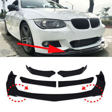 For BMW 3 Series E46 E90 E92 E80 Glossy Black Front Bumper Lip Splitter Spoiler