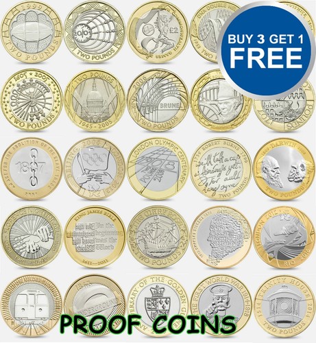 Proof two pound coins - £2,