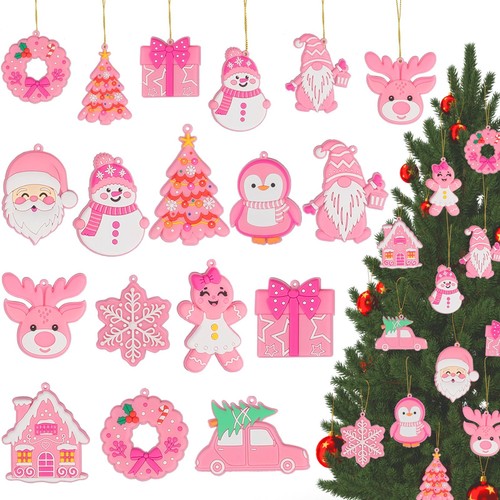 Pink christmas ornaments for - pink,