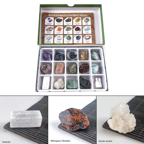 15pcs rock and mineral - 15pcs,