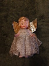Vintage Fairy Angel Blinking Doll Tree Topper Christmas Decoration