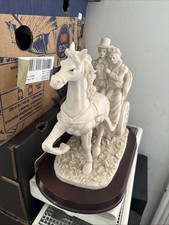 Academy Couple On Horse And Carriage Ornament Figure