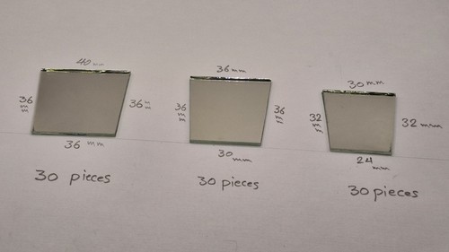 Pieces silver glass - ,