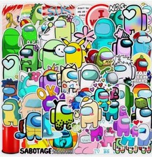 50 Among Us Stickers Books