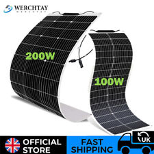 100W 200W Flexible Solar Panel 12V for Caravan RV Boat Camper Van Marine Shed