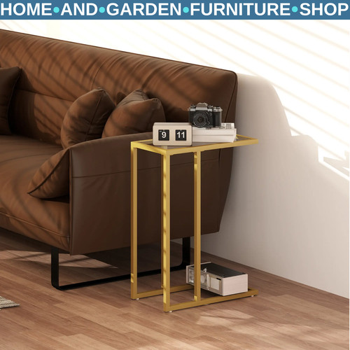 Side table shaped steel - c-shaped,