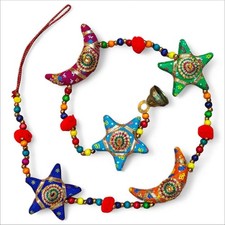 Handmade Boho Star Moon Wall