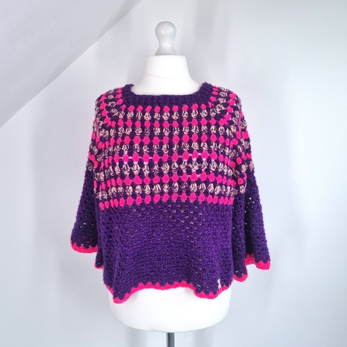 Handmade crochet jumper purple - crochet,