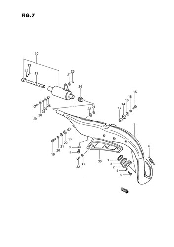 Suzuki genuine gasket - suzuki, exhaust