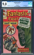 Fantastic Four #16 CGC 9.0 Dr Doom 1st Ant-Man Crossover White Pages UKPV 1963