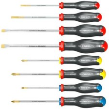 Facom AT.J8PB Protwist® 8 Piece Slotted, Phillips & Pozi Screwdriver Set