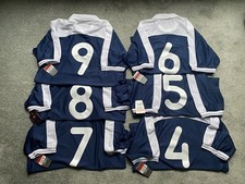 BNWT Nike Football Team Kit (x6 Shirts) Vintage 2001 Navy Blue/White 7-a-side