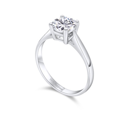 925 sterling silver - silver, 1.00ct