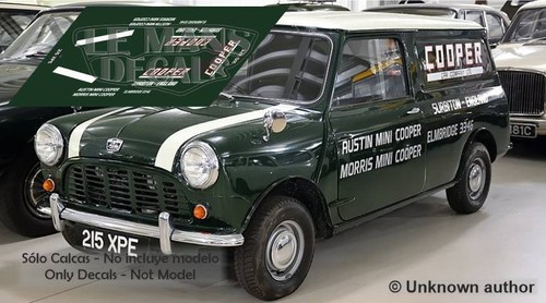 Decals mini cooper van - decals,