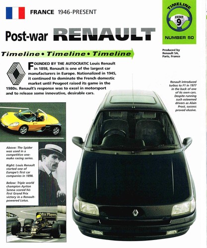Renault timeline history - renault,