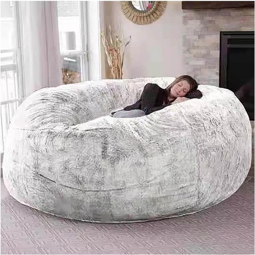 Giant fur bean bag chair - bean, for