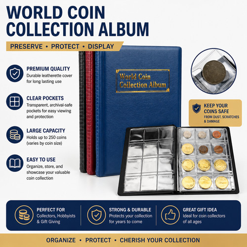 120 coins book album - coins,