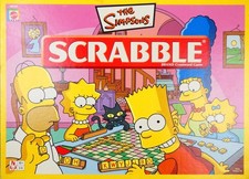 Mattel The Simpsons Scrabble Board Game 2005 - 10+ - VGC / Complete