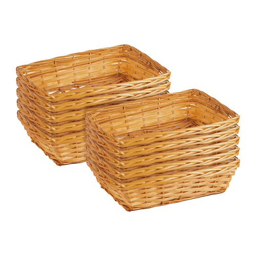 10pcs wicker hamper basket - wicker,