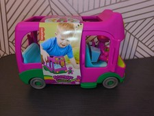 Barney’s World Preschool Toy Adventure Bus Push-Along Vehicle & Barney Figure