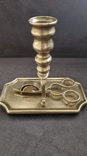 Vintage brass candle holder - brass,