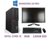 IBM LENOVO SFF PC Intel Core i3 6100 3.7GHz 8GB DDR3 RAM 120GB SSD Window 10 Pro