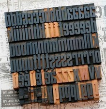 a-z alphabet letterpress