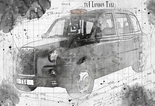 Tech drawing blueprint - tech, tx4