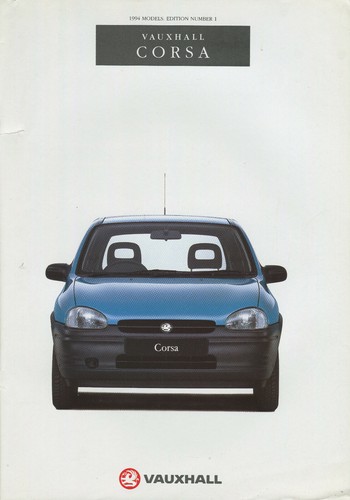 Car brochure vauxhall corsa - vauxhall,