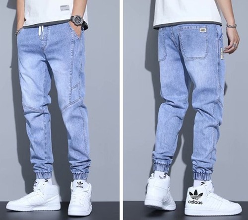 New mens cuffed jogger jeans - new,