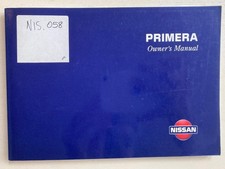 Nissan Primera Car Owners Manual Handbook June 1999 #OM9E-0P11E0E
