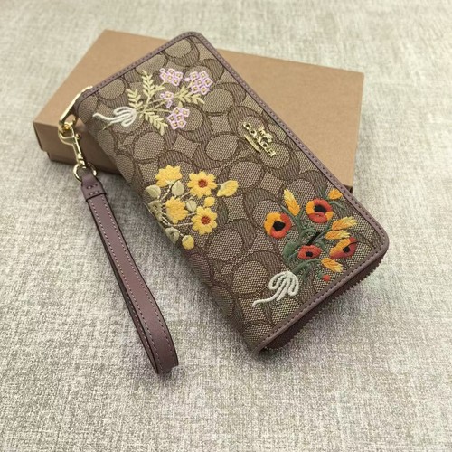 Coach cec23 long zip - zip, around