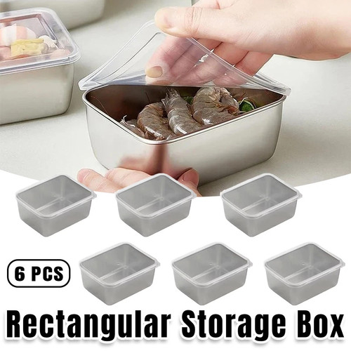6pcs stainless steel food - 6pcs,