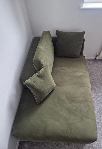 John lewis green fabric sofa - john,