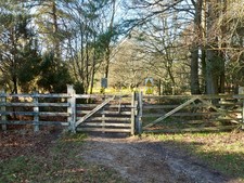 Photo 6x4 Gate to MOD land