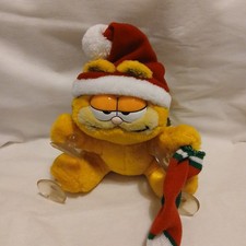 Garfield Plush Santa Christmas Stuck On You Toy Retro Dakin 1981