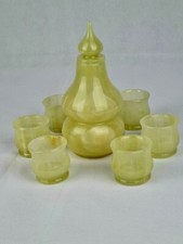7 Pc Onyx Decanter &  Shot