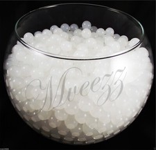 650 WHITE WATER BEADS SOIL CRYSTAL BIO GEL BALL PARTY WEDDING VASE FILLER