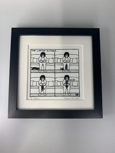 Framed signed the laptop - signed, “the