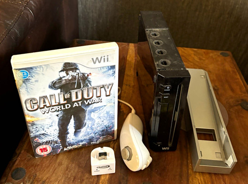 Nintendo wii black pal console - wii,