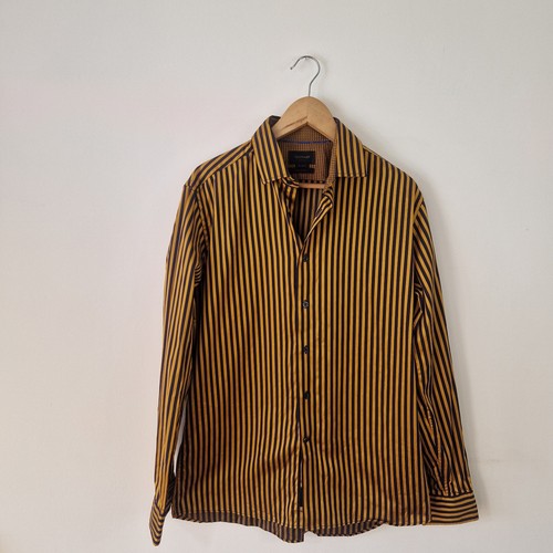 Duchamp striped shirt yellow - duchamp,