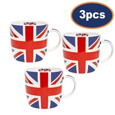 3pc 175ml Union Jack Ceramic