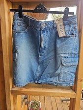 M&S Mini Denim Skirt Size 16
