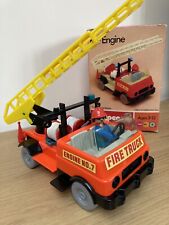 Vintage Playpeople Fire Engine 1755 In Original Box + EXTRA  Playmobil